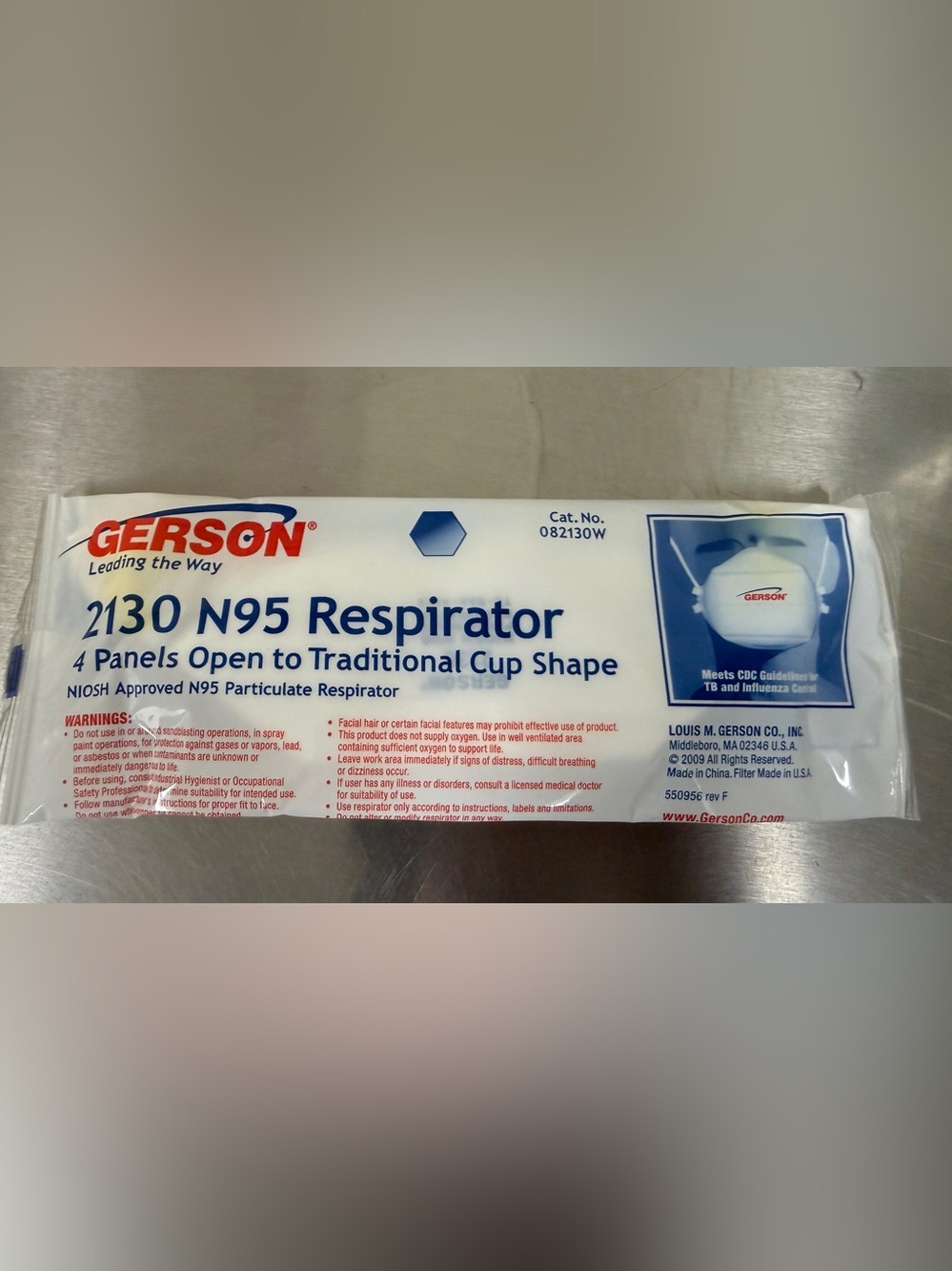 20 of NIOSH certified N95 Respirator masks
